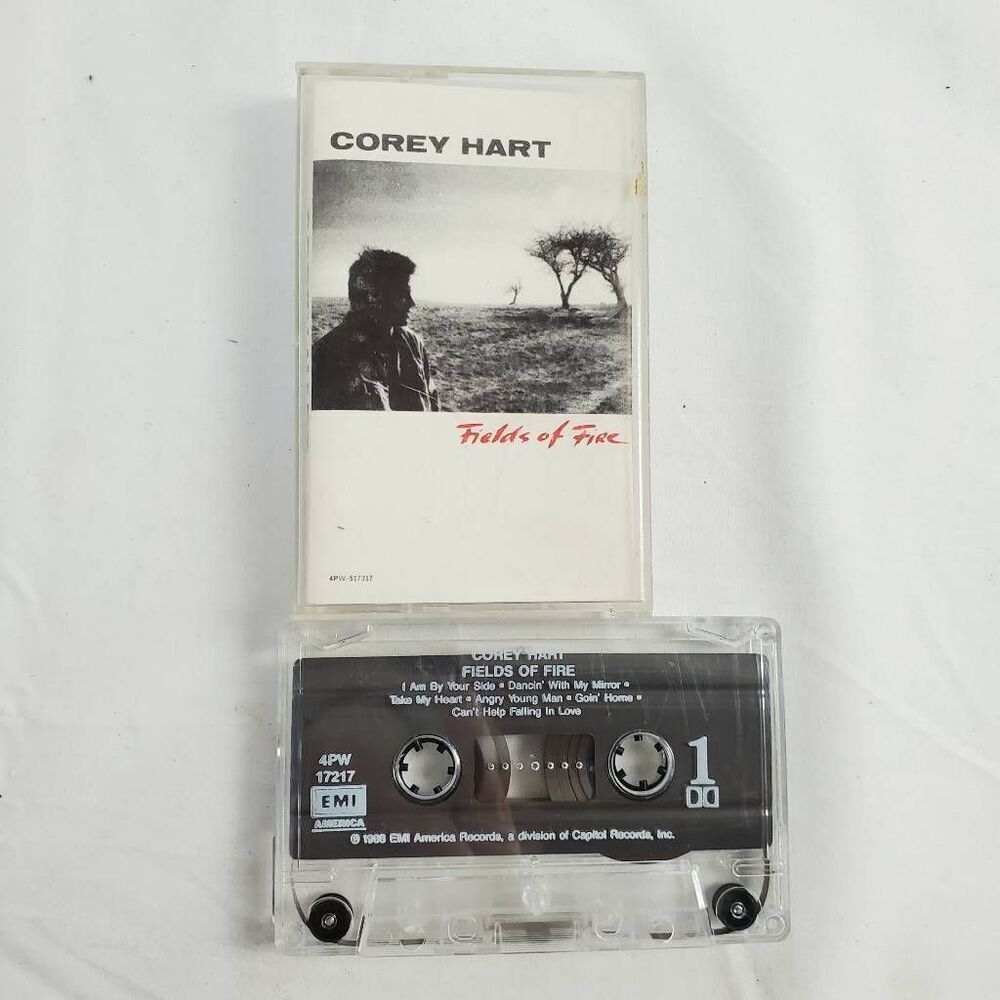 Corey Hart – Fields of Fire Cassette Album 1986 EMI America Pop Rock